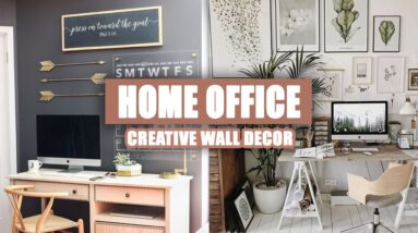 45+ Creative Home Office Wall Decor Ideas 2020