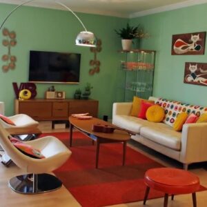 50 Retro Living Room Ideas