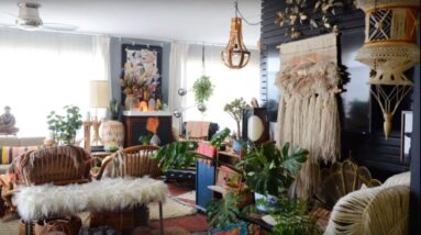 a maximalistic boho home in Oakland