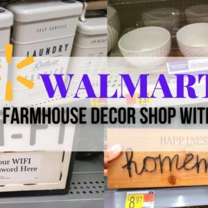 WALMART FARMHOUSE DECOR SHOP WITH ME | UNIQUE WALMART HOME DECOR | ASHNA PATEL