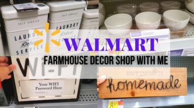 WALMART FARMHOUSE DECOR SHOP WITH ME | UNIQUE WALMART HOME DECOR | ASHNA PATEL
