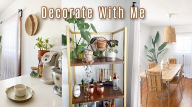 Decorate With Me l Boho Thrifted Decor l Decorating Tips
