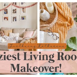 DREAM LIVING ROOM MAKEOVER! A Peaceful Guide to Designing a Warm + Cozy Home|DIY Decor Ideas & Hacks