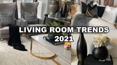 LIVING ROOM DECOR IDEAS 2021// HOW TO DECORATE// LIVING ROOM MAKEOVER