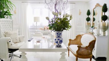 French Decor Office Tour 2021 Luxury Home Office Decorating ideas Vintage Office Decor room Makeover