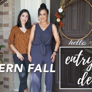Modern Fall Entryway Decor | Edna & Alexandria