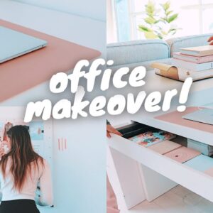 OFFICE MAKEOVER !! (organizing, decorating, new furniture)