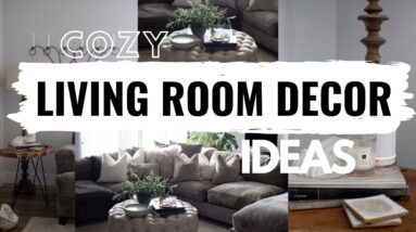 2020 LIVING ROOM DECORATING IDEAS | How to decorate a cozy Living Room | Brandy Jackson