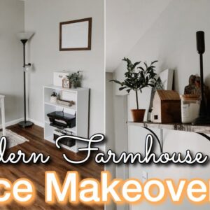 DIY HOME OFFICE MAKEOVER ON A BUDGET | Decorating Ideas | Modern Farmhouse Office | Home Office DIY