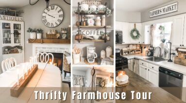 Spring Farmhouse Home Tour | Thrifted Home Décor Ideas | Farmhouse Decorating Ideas 2021