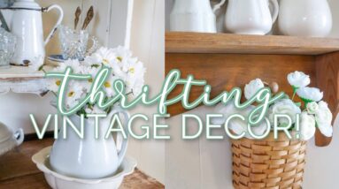 THRIFTING FOR VINTAGE HOME DECOR! | THRIFT WITH ME + HAUL!