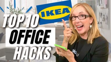 TOP 10 IKEA HOME OFFICE TIPS & HACKS!