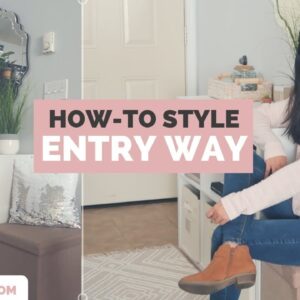 Entryway Decorating Ideas for Small Spaces | 5 Steps to an Organized Entryway