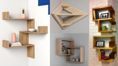 Modern Corner Wall Shelves Designs 2021 | Beautiful Corner Wall Rack Design Ideas