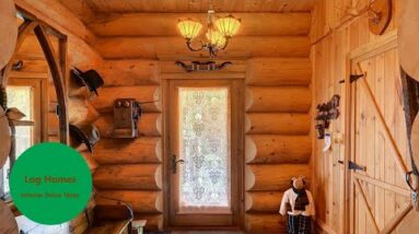 Small & Cozy Log Home Interior Decor Ideas