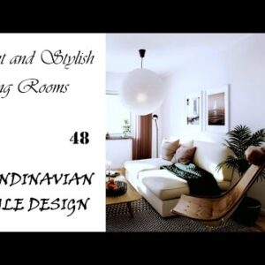 Light and Stylish Living Rooms | Scandinavian Style Design #48