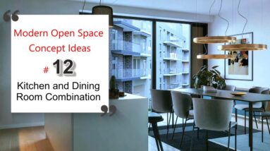 Modern Open Space Concept Ideas / Kitchen and Dining Room Combination (Part 12)
