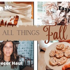 ALL THINGS FALL!! | FALL DIYs, FALL HOME DECOR HAUL, AND FALL COOK AND BAKE WITH ME!