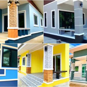 Top 100 House Painting colours Outside 2021 | Exterior Wall Paint Color Combinations Ideas