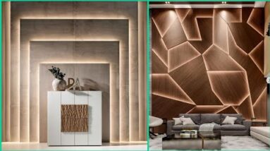 Amazing Wooden Wall Panel Designs For Living Room Wall Decoration | Accent Wall Design Images
