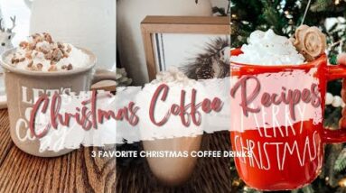 COZY CHRISTMAS COFFEE RECIPES🎄☕️ | gingerbread latte, smoked butterscotch, snickerdoodle latte