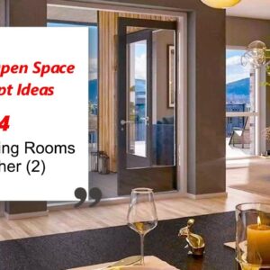 Living, Dining Rooms Together (2) | Modern Open Space Concept Ideas, #14