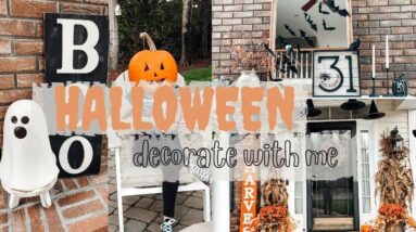 COZY HALLOWEEN DECORATE WITH ME | HALLOWEEN DECORATING IDEAS| COZY HALLOWEEN DECOR