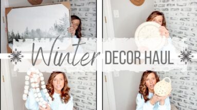 WINTER HOME DECOR HAUL | COZY WINTER DECOR IDEAS | Decorate With Dana