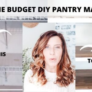EXTREME SMALL PANTRY MAKEOVER ON A BUDGET | SMALL PANTRY RENOVATION