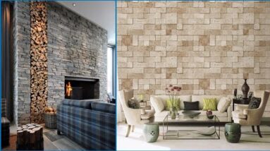200 Stone Wall Cladding Design Ideas | Stone Wall Tiles | Living Room Stone Wall Decoration Ideas