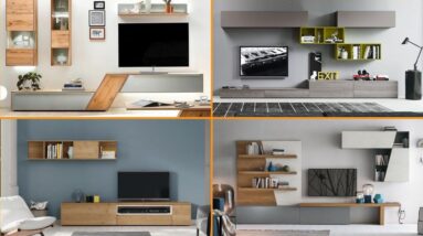 TV Cabinet Showcase Designs | Modern TV Wall Unit Design For Living room - Interior Decor Designs