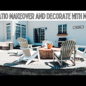 DIY PATIO MAKEOVER ON A BUDGET | SIMPLE PATIO TRANSFORMATION AND DECOR IDEAS 2022