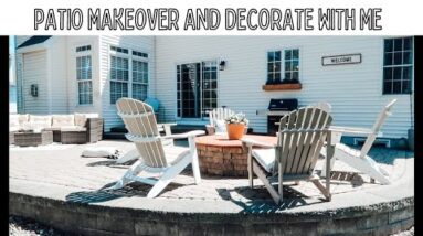 DIY PATIO MAKEOVER ON A BUDGET | SIMPLE PATIO TRANSFORMATION AND DECOR IDEAS 2022