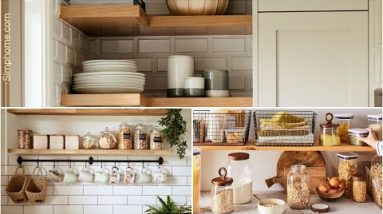 10 Styling kitchen floating shelving Ideas