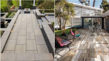 Gorgeous Outdoor Floor Tiles Design Catalogue | Exterior Landscape Flooring Design | Patio Designs