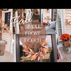 SIMPLE SMALL FALL FRONT PORCH 2022 🍂 | FALL DECORATE WITH ME