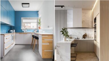 Modular U Shaped Kitchen Interior Decoration Design Ideas | Modern Home Kitchen Design U Shape Ideas