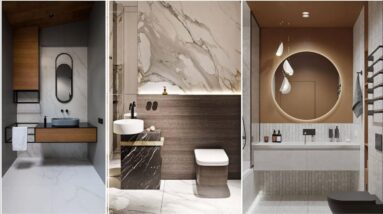 Powder Room Design For Modern Bathroom Interior Decoration | Powder Bathroom Design Ideas For Home