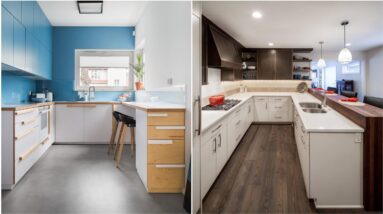 Modular U Shape Kitchen Interior Decoration Ideas For Modern Home Kitchen Designing | U Type Kitchen