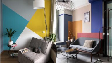 Creative Geometric Wall Painting Designs Ideas For Modern Home Wall Decoration 2023