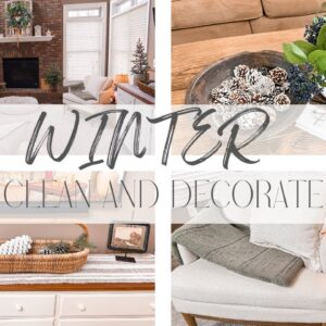 WINTER FAMILY ROOM DECORATE WITH ME | AFTER CHRISTMAS DECORATING IDEAS 2023
