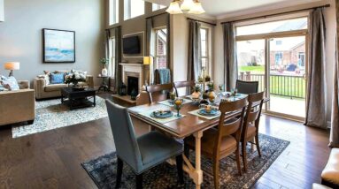 Carpets and rugs create zones | Simple Ways to Create a New Home Interior #11