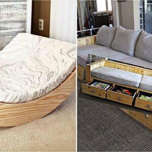 A Floor Rocking Chair DIY and A Modern Sofa with a Storage