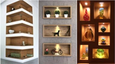 Beautiful Living Room Interior Wall Niche Designs | Recessed Wall Niches Design For Modern Home