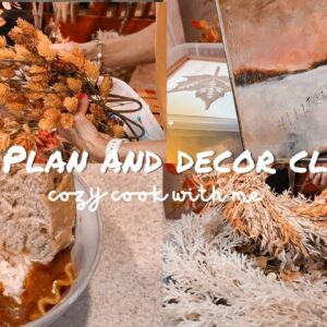 FALL PLAN WITH ME AND SORTING THROUGH MY DECOR | COZY FALL COOK WITH ME