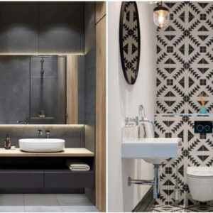 Transform Your Half Bathroom with Stunning Bathroom Interior Design of Wall Tiles And Flooring