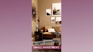 Tour of a SMALL APARTMENT | Bright Interior #shorts