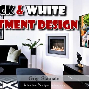 Affordable Elegance: Tour a Modern Black & White Apartment with Stunning Design
