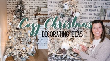 COZY CHRISTMAS DECORATING 2023 | CHRISTMAS OFFICE DECOR IDEAS
