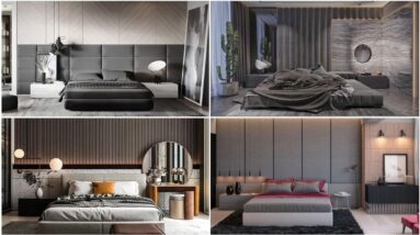 Latest Minimalist Bedroom Interior Decoration Designs With Bedroom Wall Panels and Wall Decor Ideas
